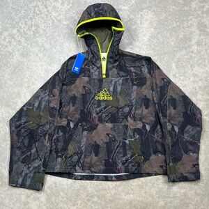 ADIDAS ORIGINALS CAMO JACKET Q1 OLIVE STRATA PULLOVER ANORAK